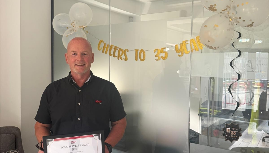MD, Darren Carter celebrates 35 years at MAP!