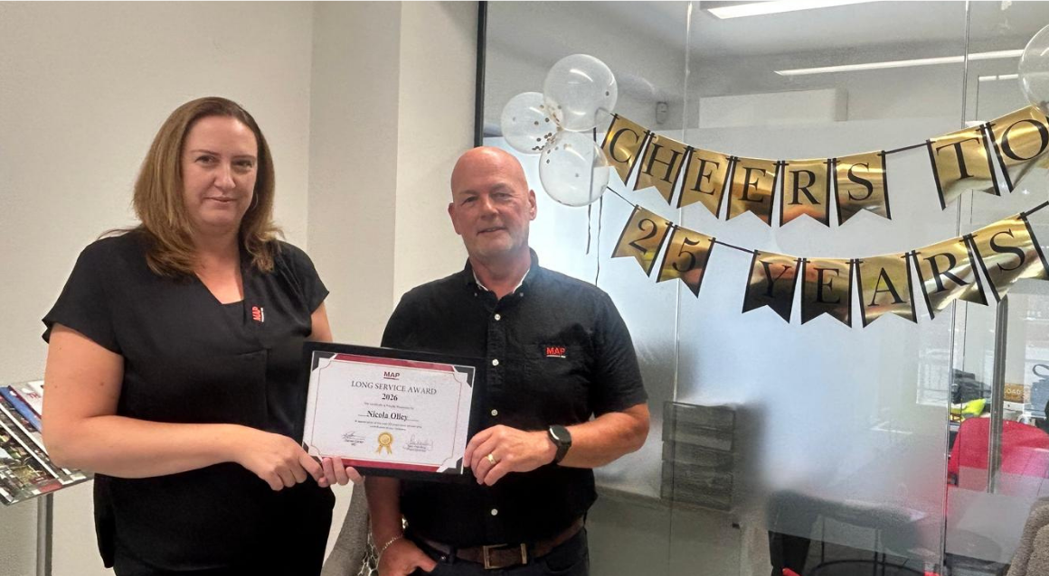 Nicola Olley celebrates 25 years at MAP!